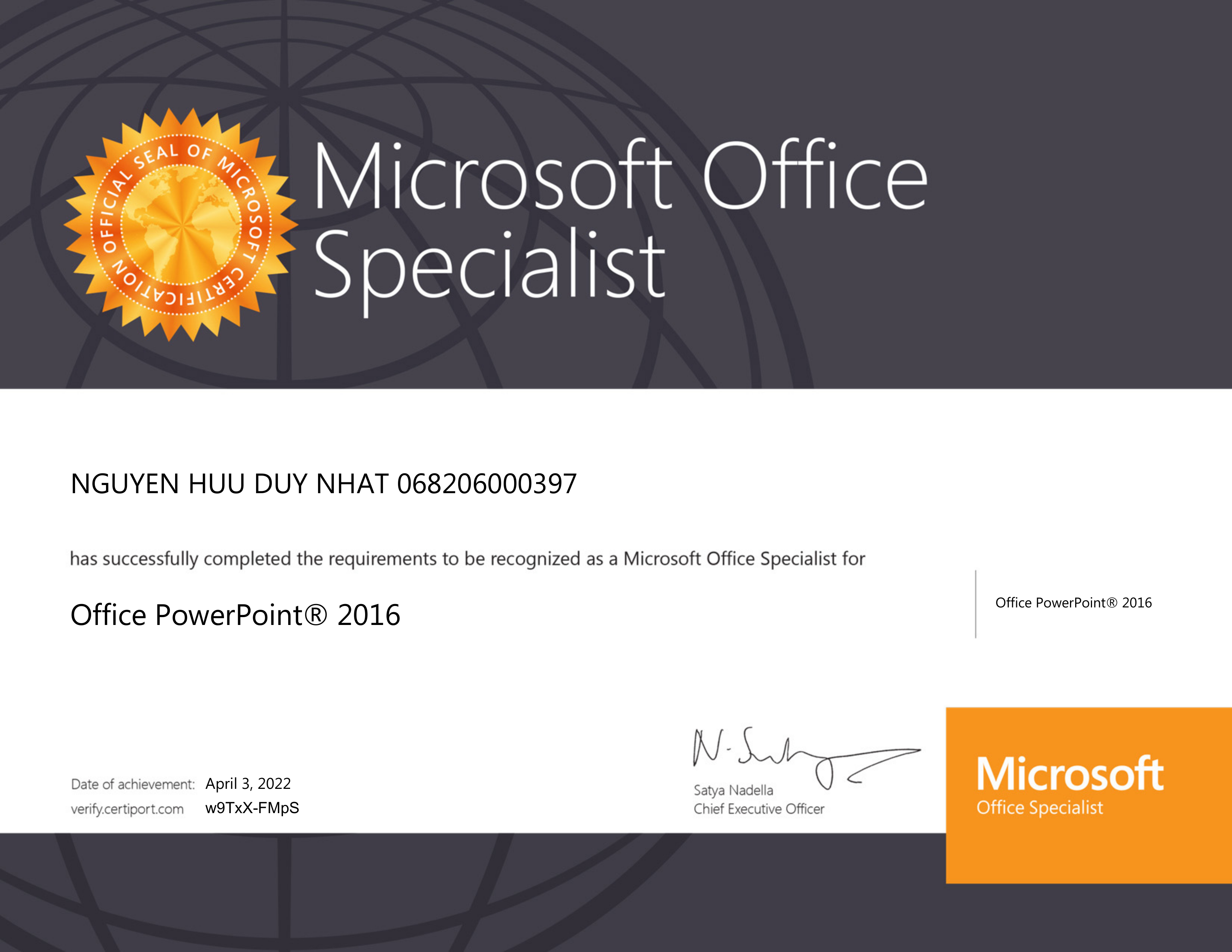 MOS PowerPoint 2019